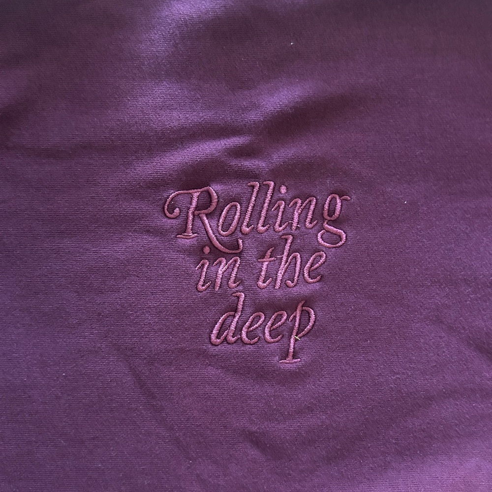 Purple and Red Cozy Hoodie with Elegant Embroidery